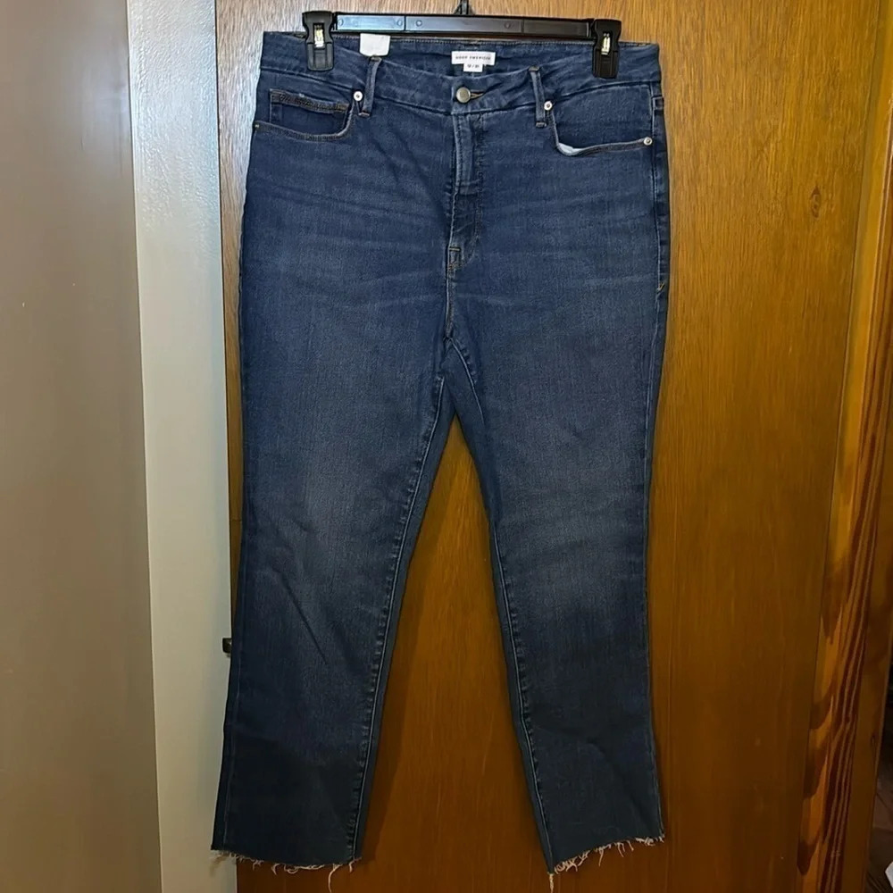 Good American Good Legs Straight High-Rise Vintage Size 12/31 NWT